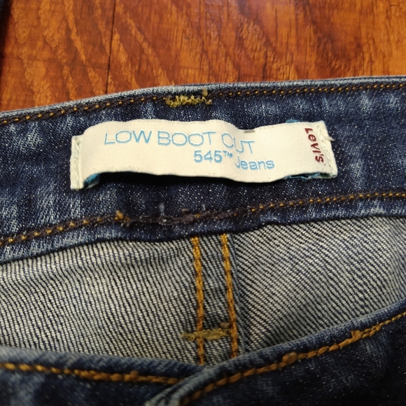 Levi's 545 Low Boot Cut Women's Blue Jeans Size 10 - Picture 3 of 5
